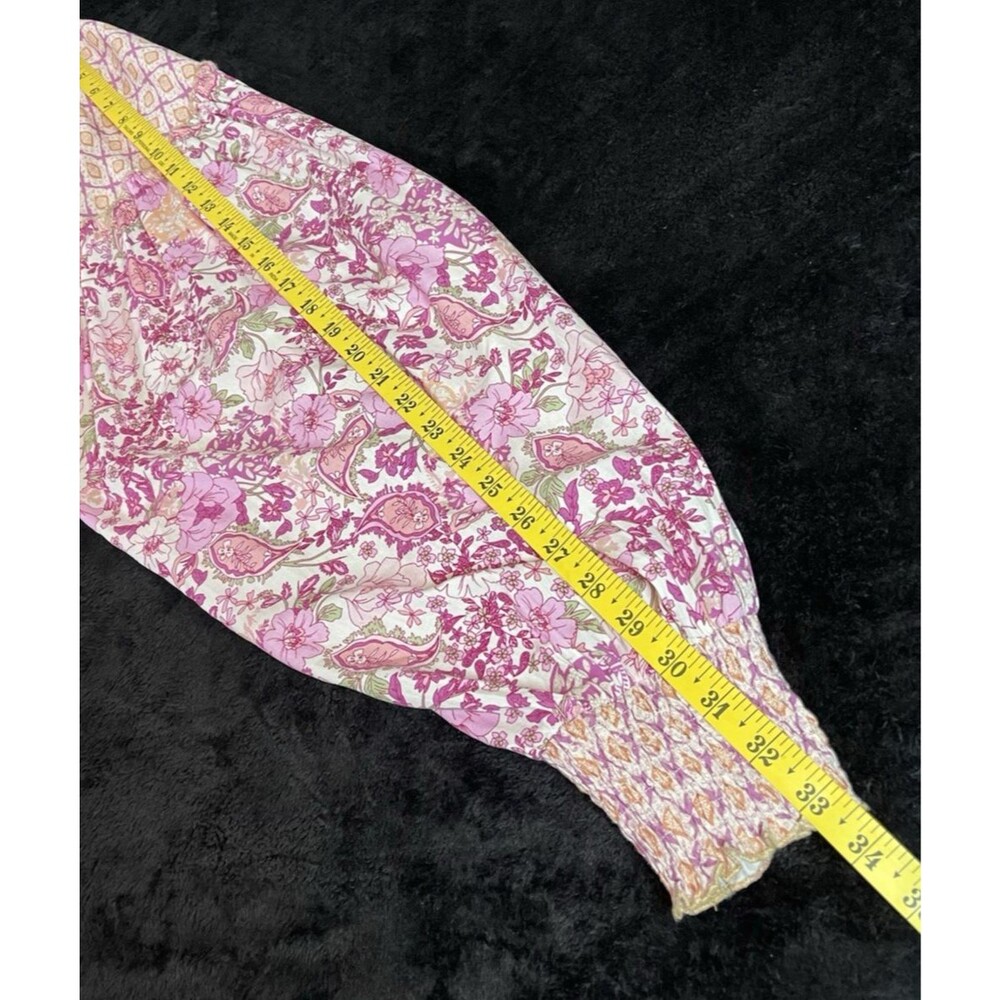 Oli & Hali NEW womens paisley balloon sleeve boho cottagecore blouse Large - Picture 8 of 12